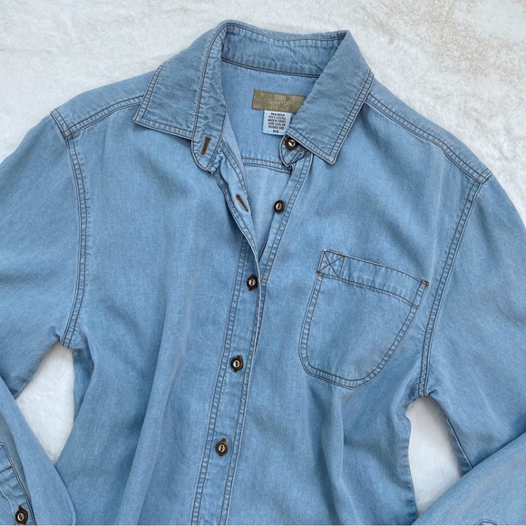 The TERRITORY AHEAD Blue Button Down Casual Shirt - Picture 2 of 12